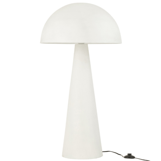 Matná bílá kovová stolní lampa J-line Musra