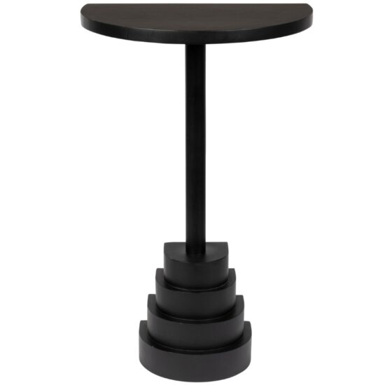 Černý mangový odkládací stolek DUTCHBONE LINA 38 x 24 cm