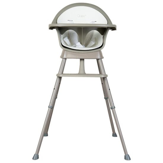 Šedá kovová jídelní židlička Quax Ultimo 62 - 92 cm