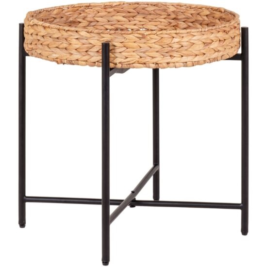 Nordic Living Odkládací stolek Issur 50 cm z přírodních vláken