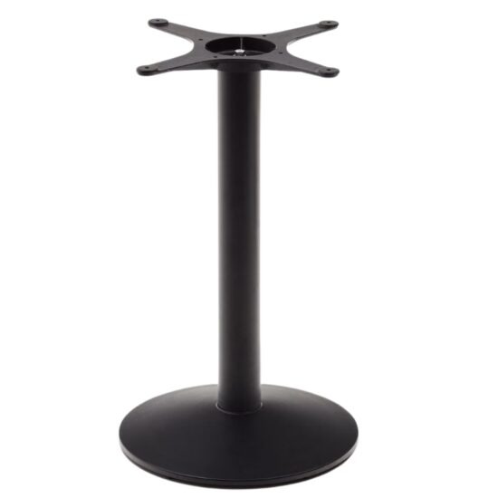 Menší černá kovová podnož k barovému stolu Kave Home Esilda 72 cm