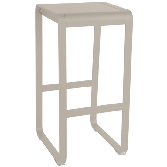 Muškátově šedá hliníková zahradní barová židle Fermob Bellevie 75 cm