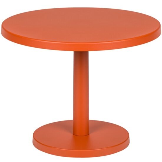Noo.ma Oranžový kovový odkládací stolek Odo 52 cm