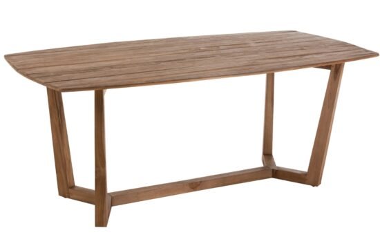 Hnědý dřevěný jídlení stůl J-line Moris 200 x 100 cm